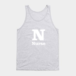 N For Nurse Phonetic Alphabet in Pandemic Tank Top